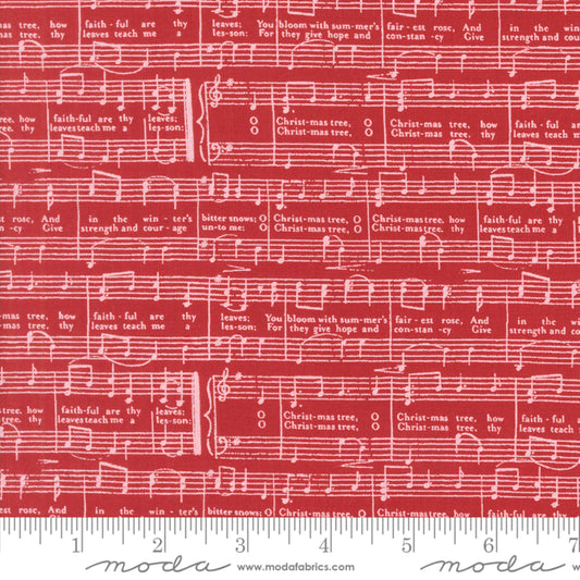 O Christmas Tree Cranberry Berry and Pine Lella Boutique Moda Fabric Fetish