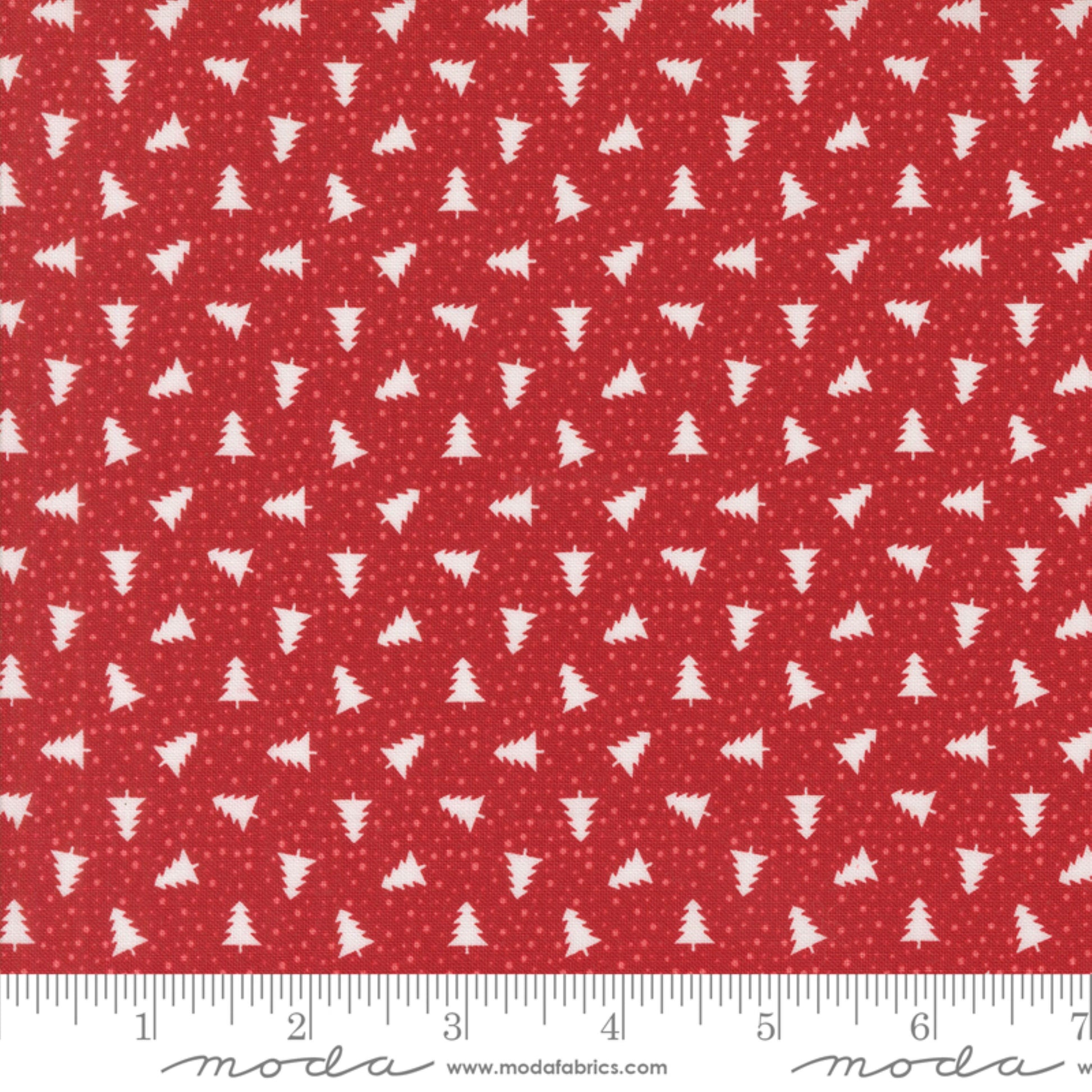 Little Trees Cranberry Berry and Pine Lella Boutique Moda Fabric Fetish