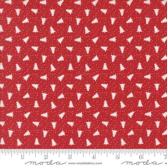 Little Trees Cranberry Berry and Pine Lella Boutique Moda Fabric Fetish