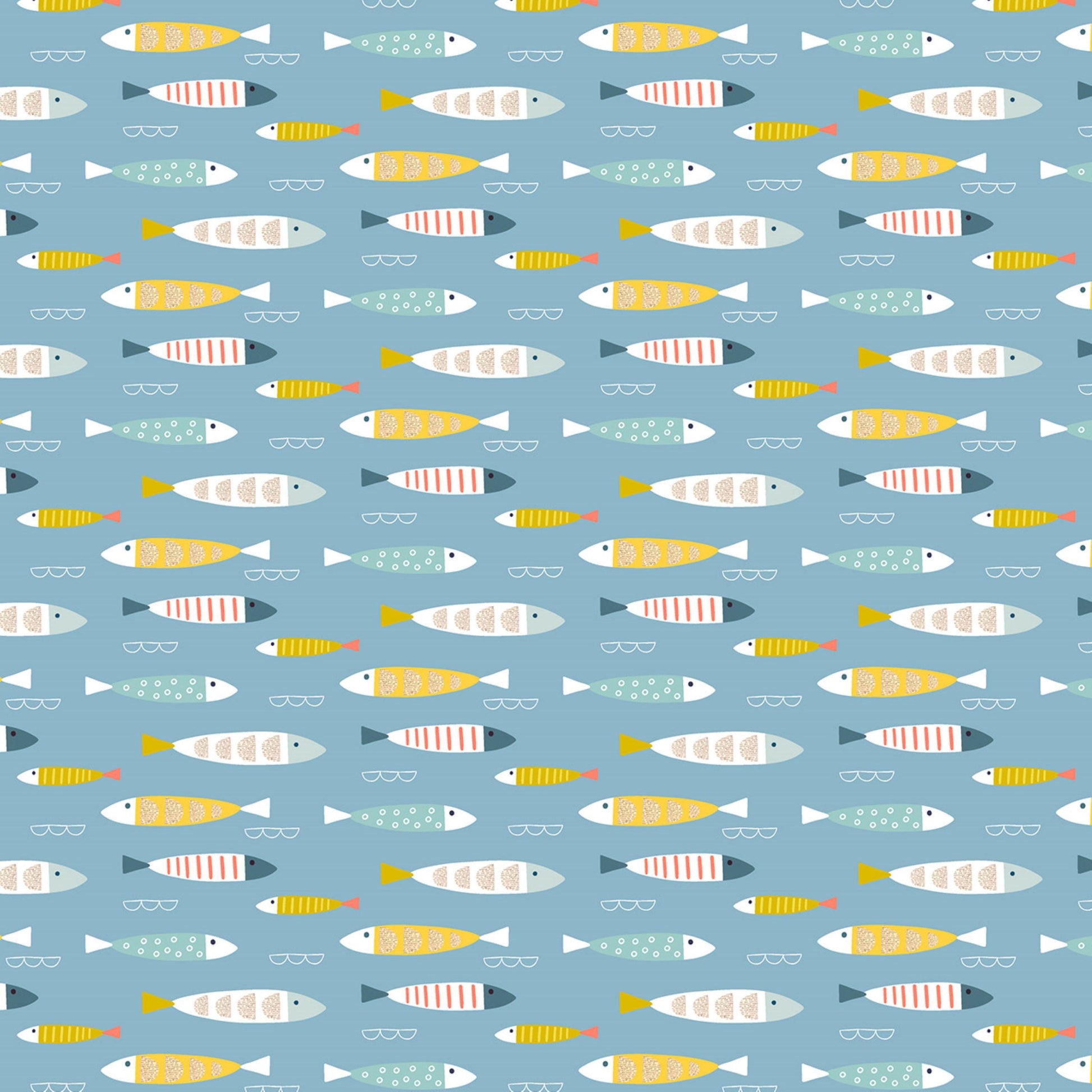 Fishy Fishy Coast Sally Payne Dashwood Studio Fabric Fetish
