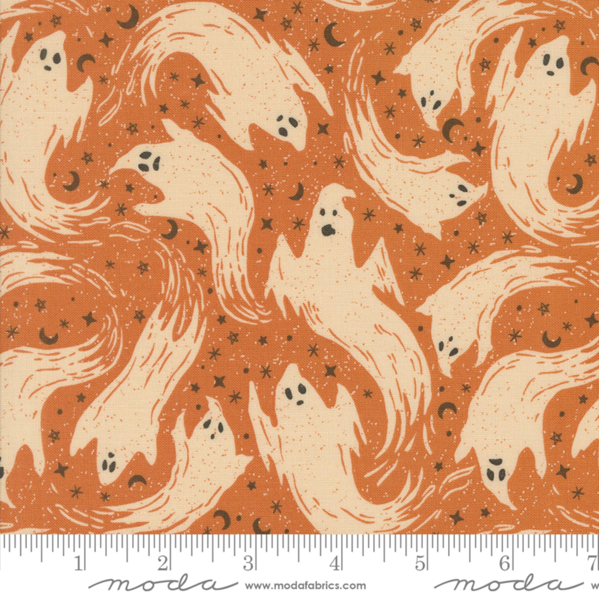 Ghostly Ghost Pumpkin Home Sweet Haunt Stacy Iest Hsu Moda Fabric Fetish