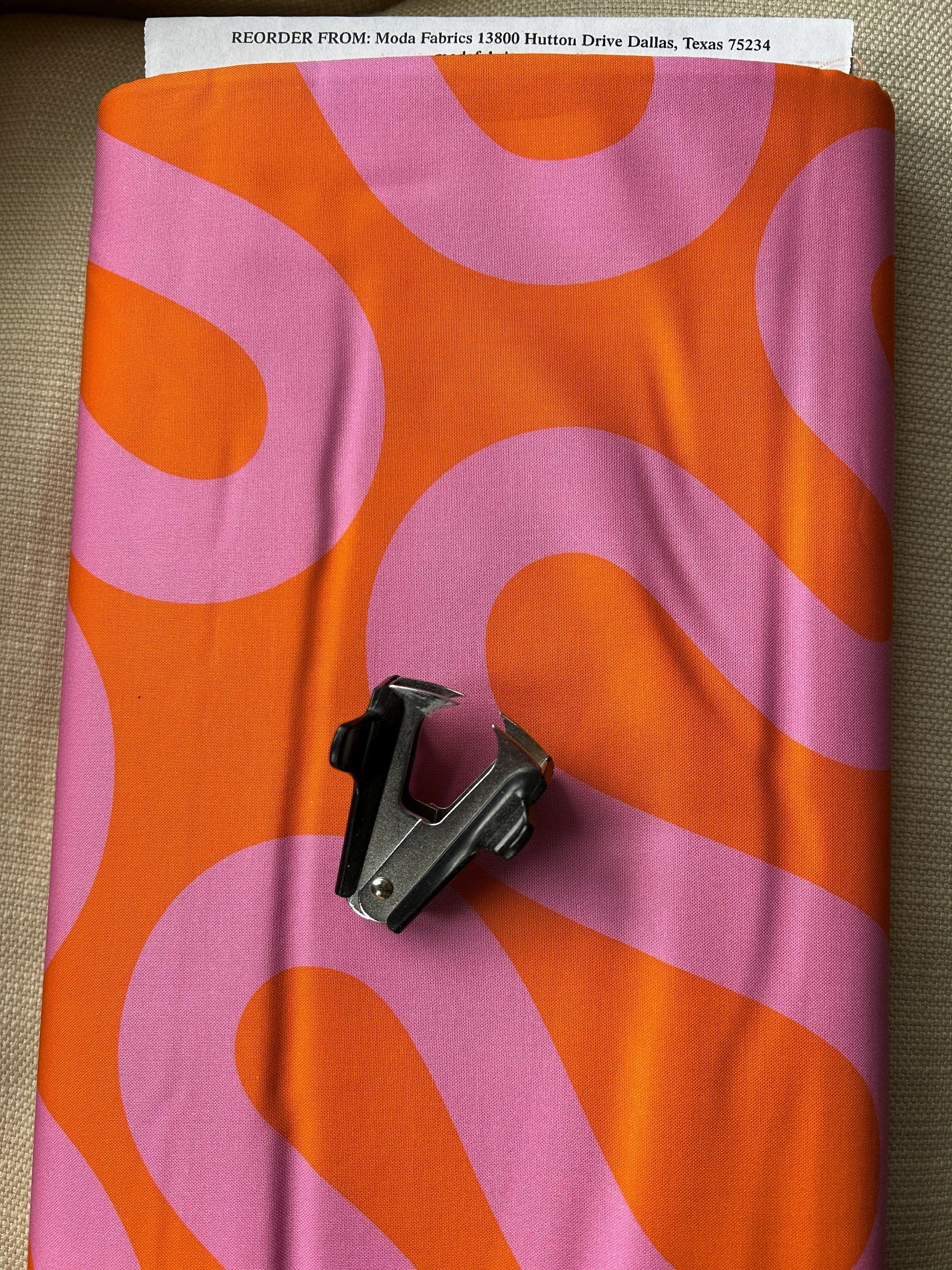 Unspooled Orange Zest GROOVE Emily Van Hoff Moda Fabric Fetish