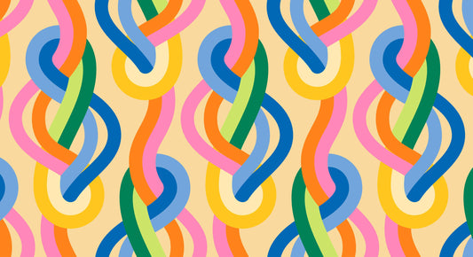 Knotted Luminous Multi GROOVE Emily Van Hoff Moda Fabric Fetish