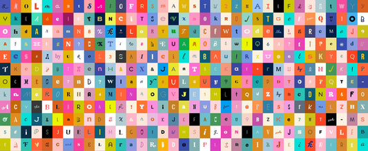 Magic Letters Multi Selvedge Magic Ruby Star Society Moda Fabric Fetish