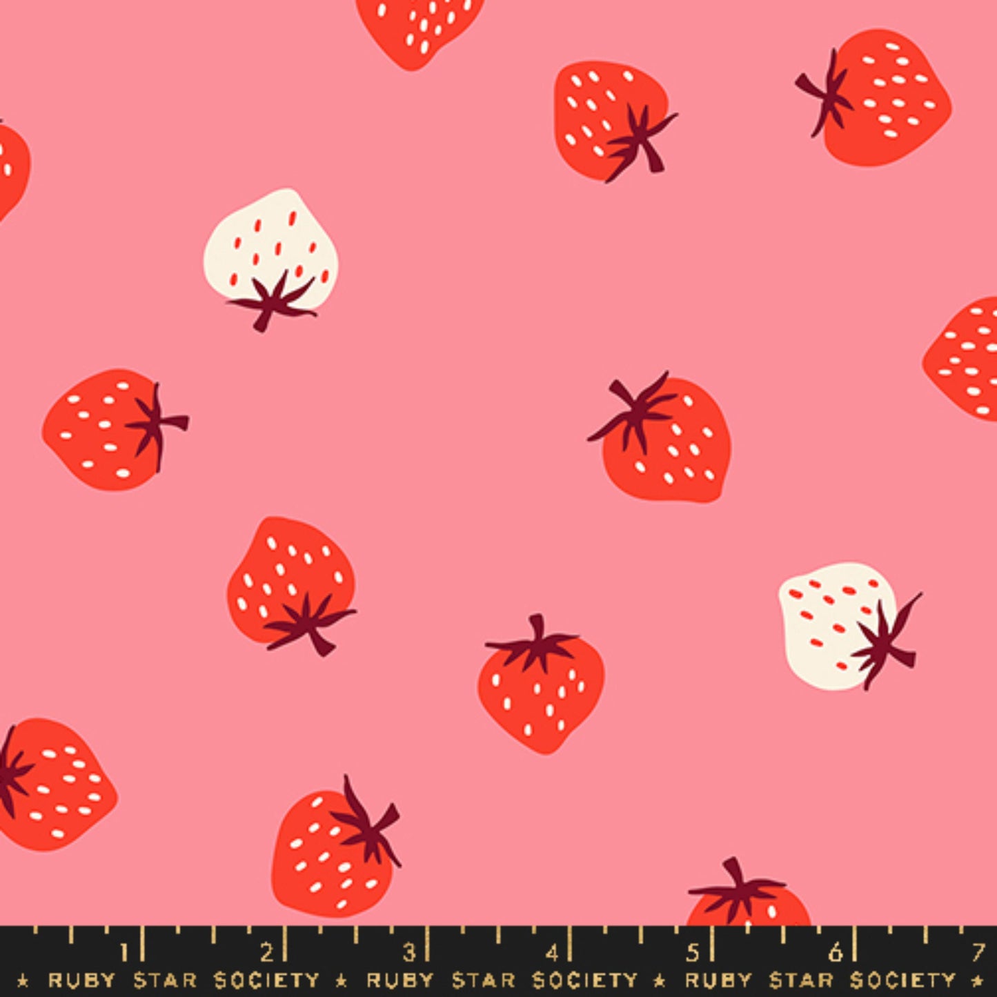 Strawberry Toss Sorbet Strawberry Kimberly Kight Ruby Star Society Moda Fabric Fetish