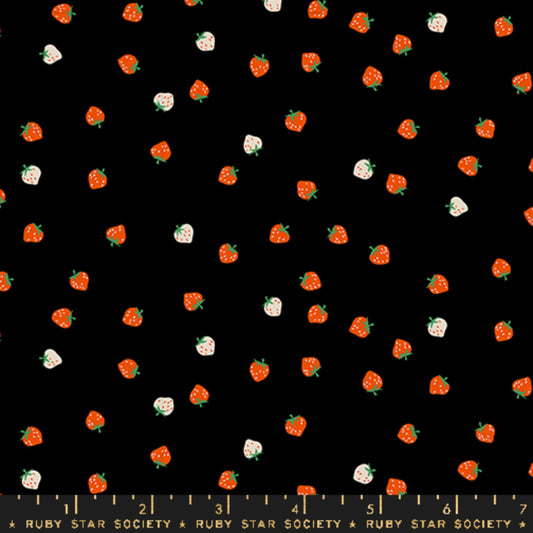 Mini Berry Black Strawberry Kimberly Kight Ruby Star Society Moda Fabric Fetish