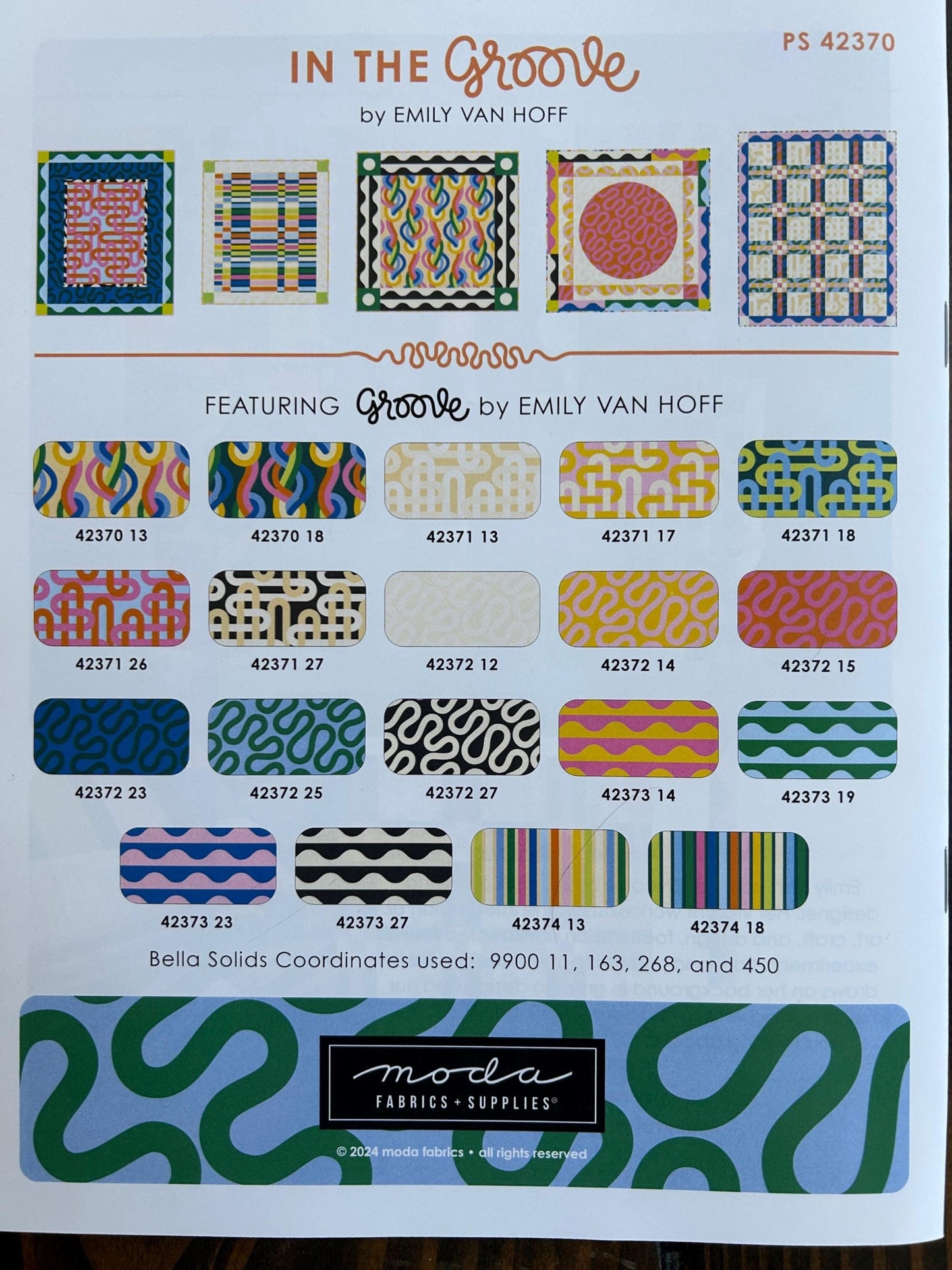 In The Groove Project Sheet -  Emily Van Hoff - Moda