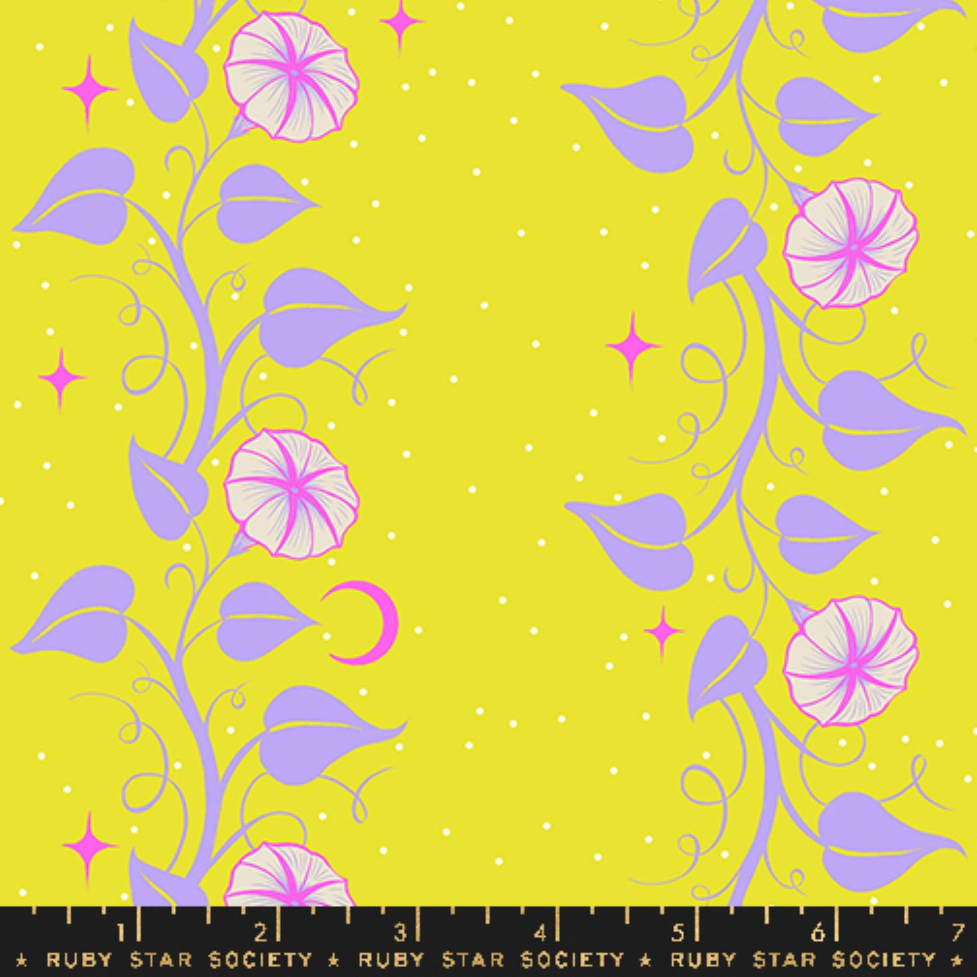 Moon Vines Citron Glow Garden Sarah Watts Ruby Star Society Moda Fabric Fetish