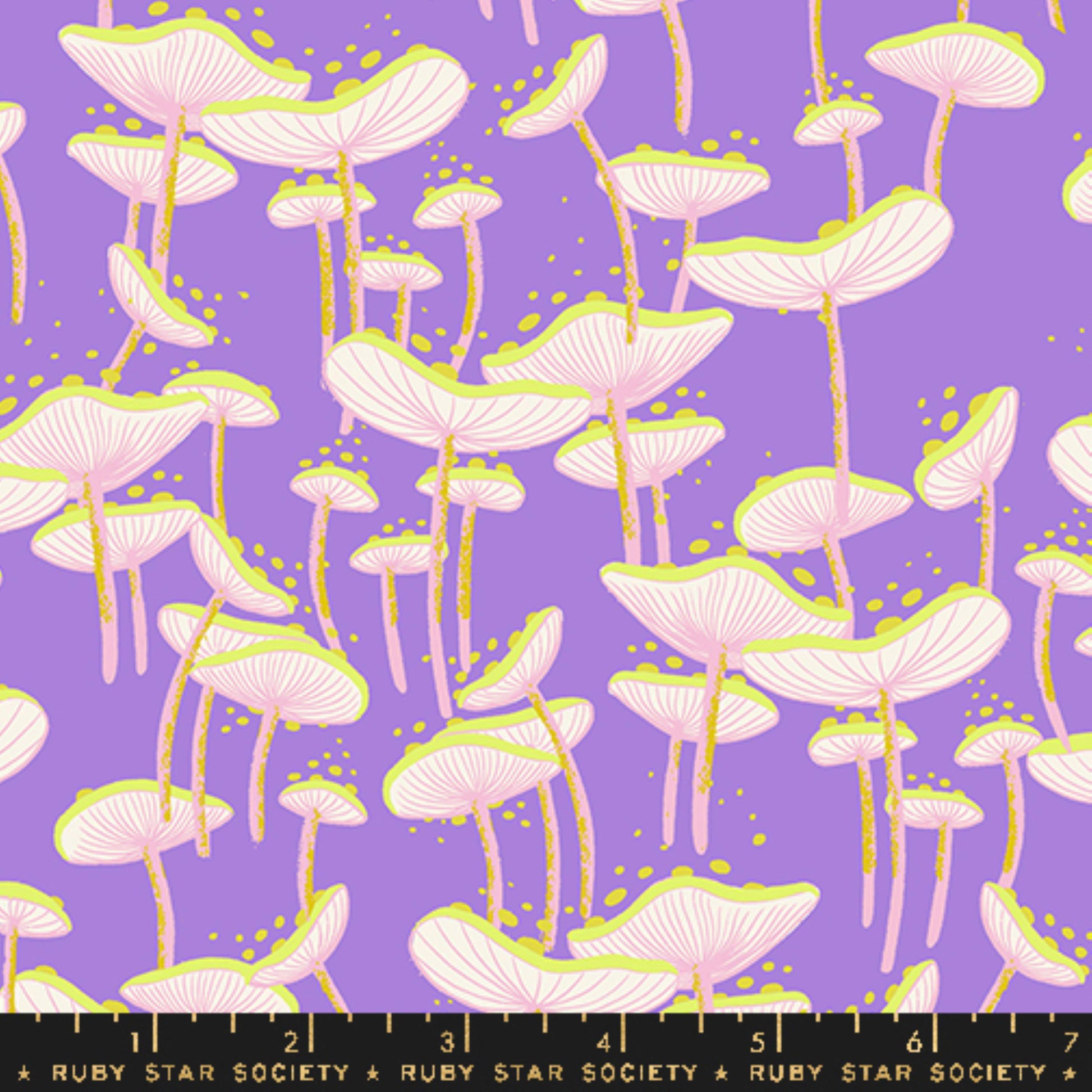 Fungi Amethyst Glow Garden Sarah Watts Ruby Star Society Moda Fabric Fetish