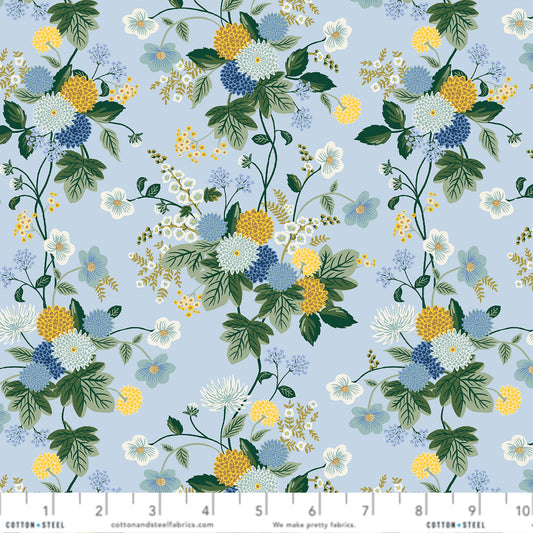 Blue Dahlia Anna Bond Rifle Paper Co Cotton + Steel Fabric Fetish