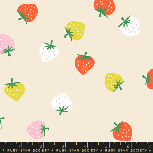 Strawberry Toss Shell Strawberry Kimberly Kight Ruby Star Society Moda Fabric Fetish