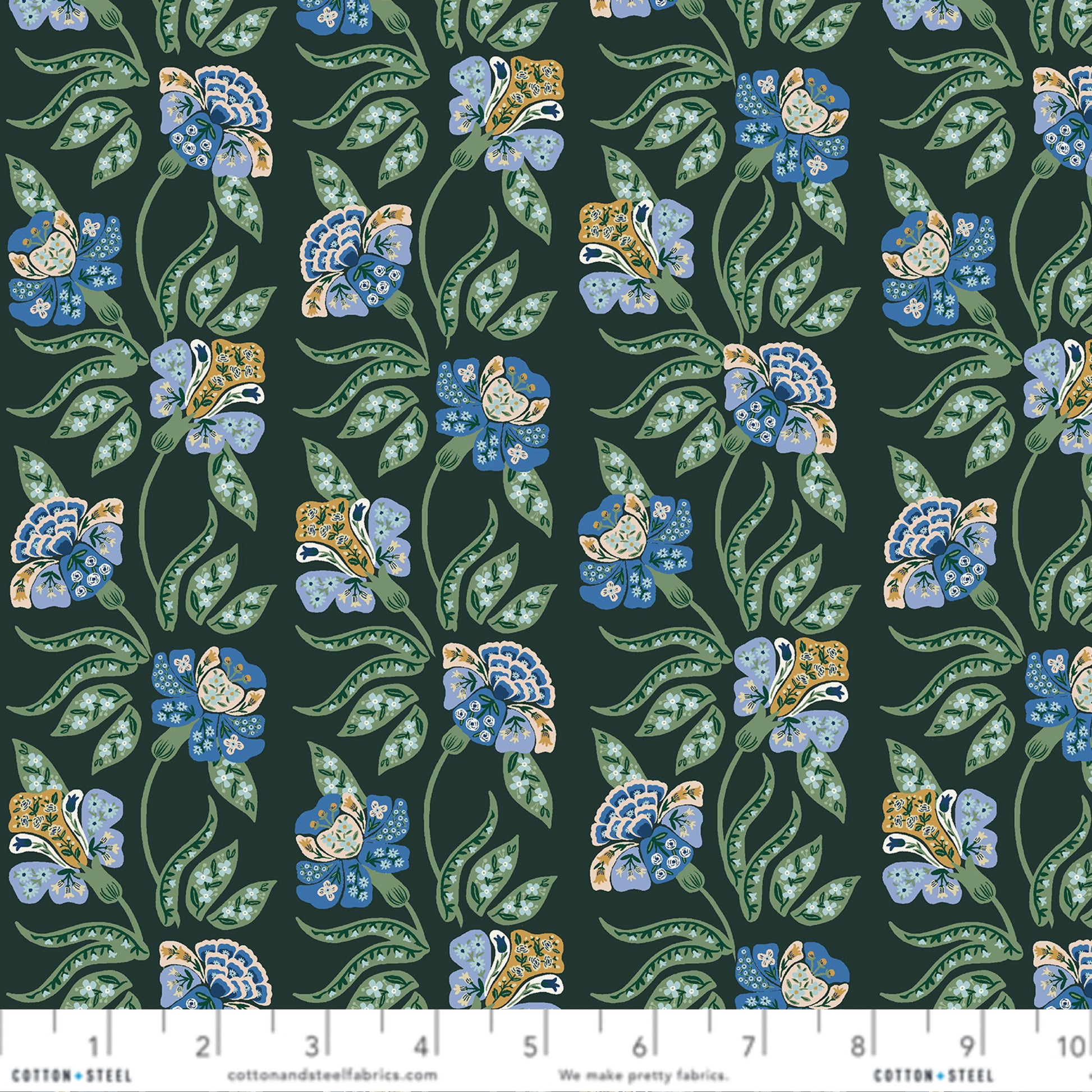 Posy Hunter Dahlia Anna Bond Rifle Paper Co Cotton + Steel Fabric Fetish