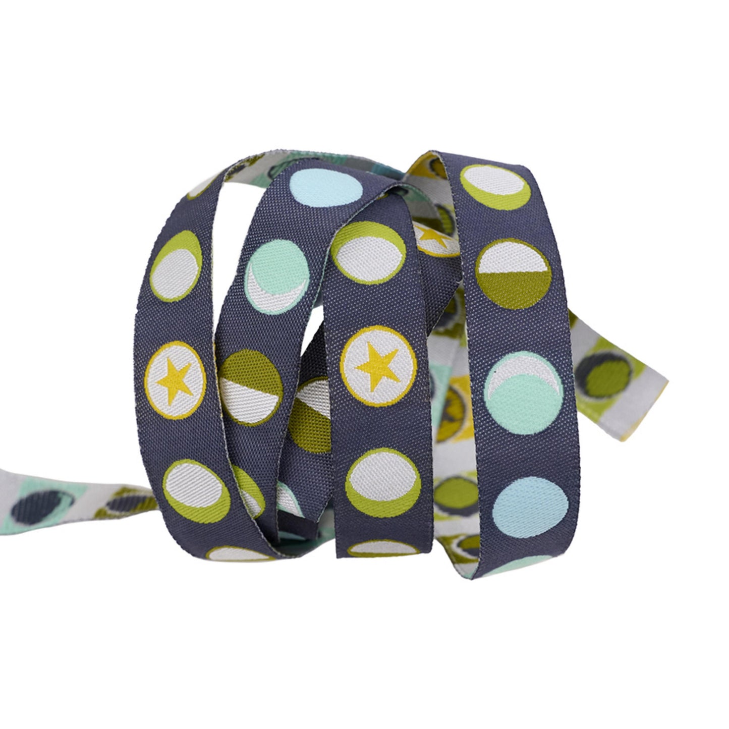 Moon Phases Starlight  - Full Moon Forest II - Tula Pink - Renaissance Ribbon