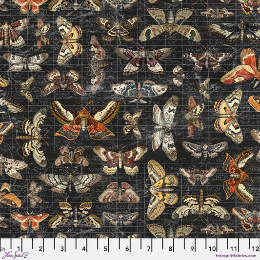 Moth Study Halloween Palette Seasonal Tim Holtz Freespirit Fabrics Fabric Fetish