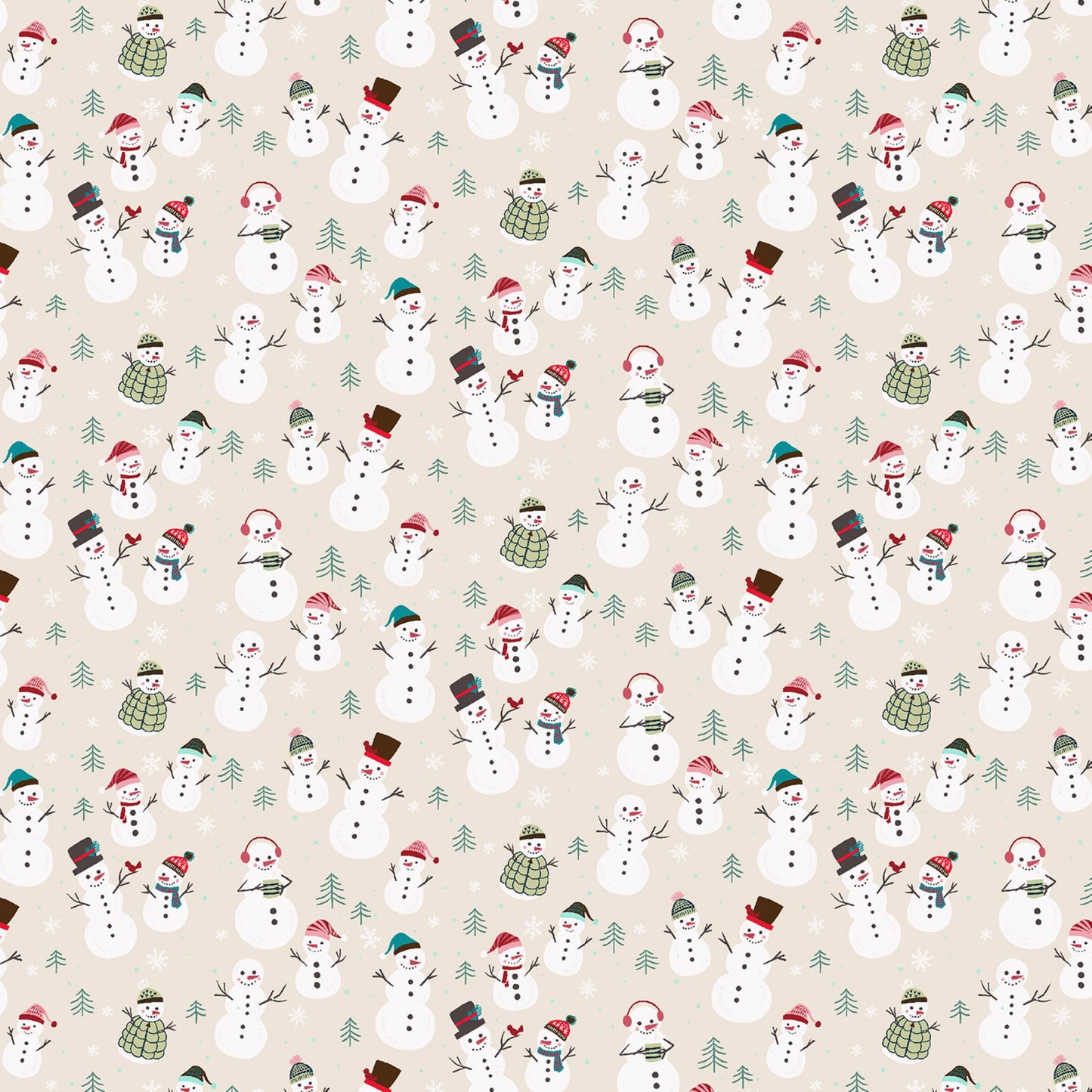 Snowmen Fun Yuan Xu Snow Day Fun RJR Fabrics Fabric Fetish