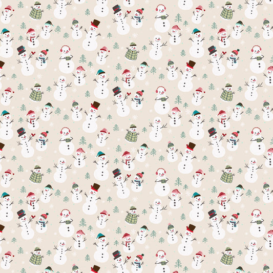 Snowmen Fun Yuan Xu Snow Day Fun RJR Fabrics Fabric Fetish