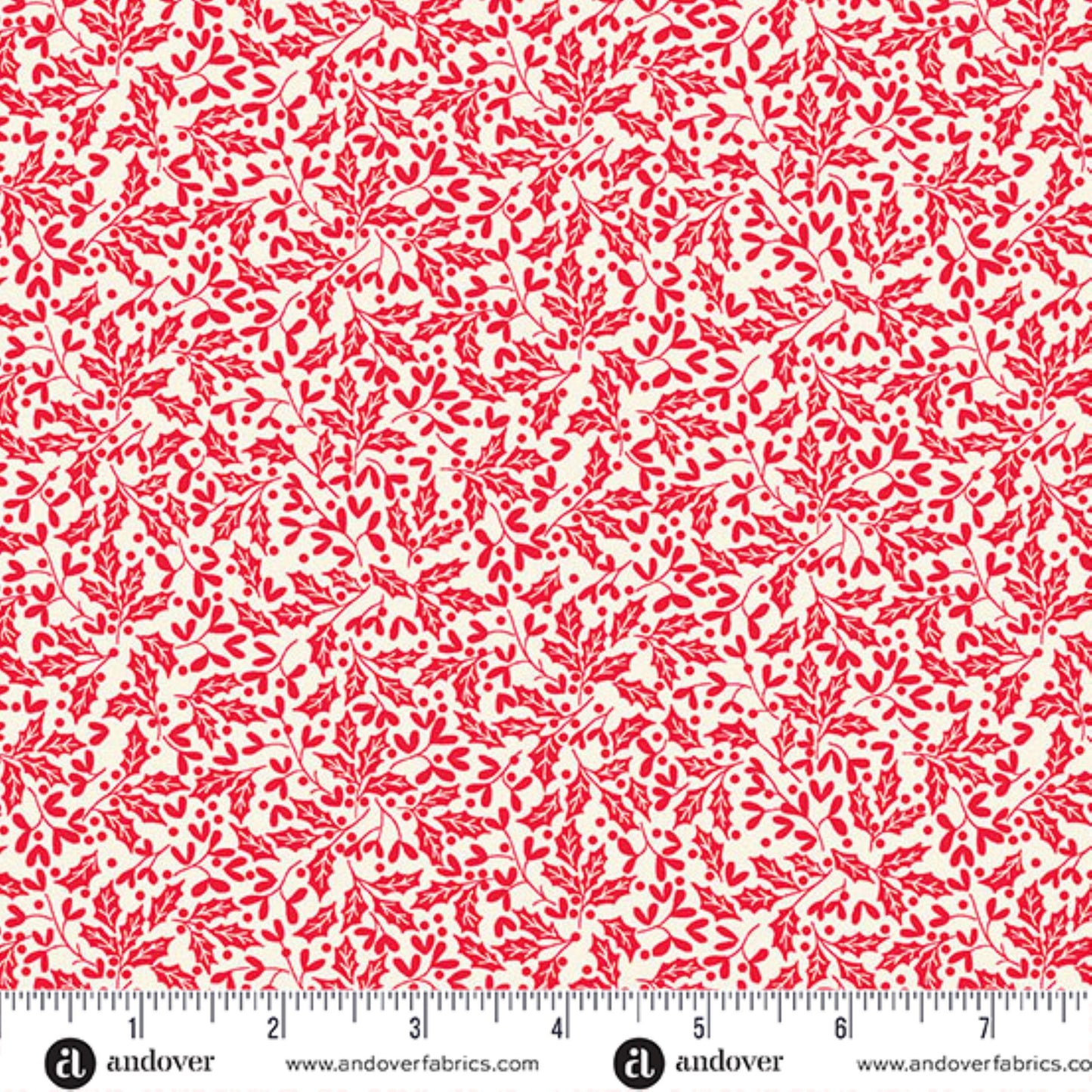 Holly Red - Scandi 2025 - Makower UK - Andover Fabrics