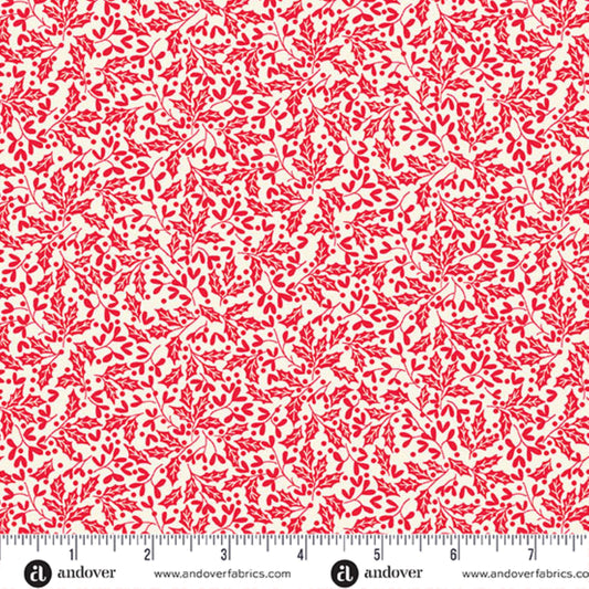 Holly Red - Scandi 2025 - Makower UK - Andover Fabrics