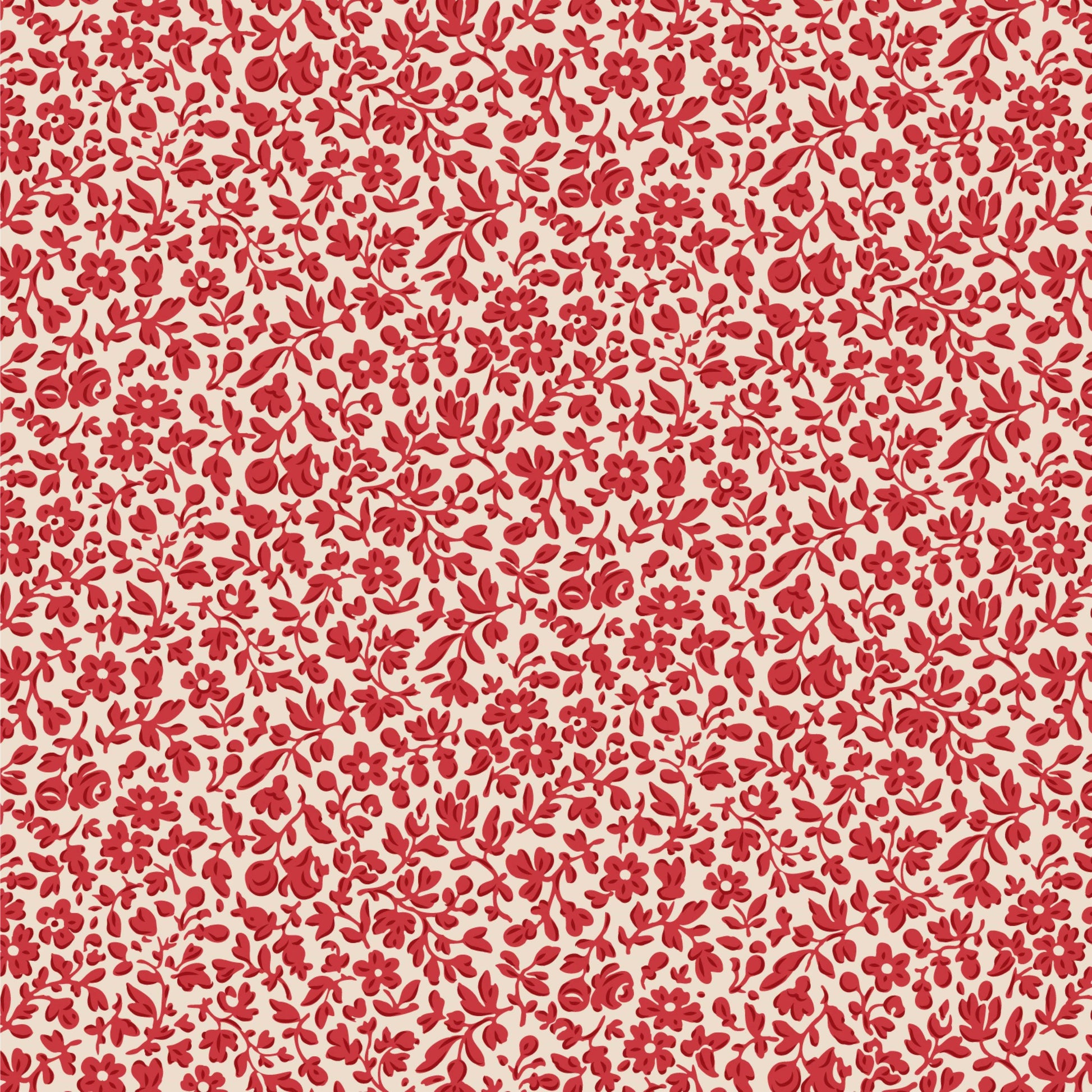 Eve Red Blender Merry Little Christmas Tilda Fabric Tone Finnanger Fabric Fetish