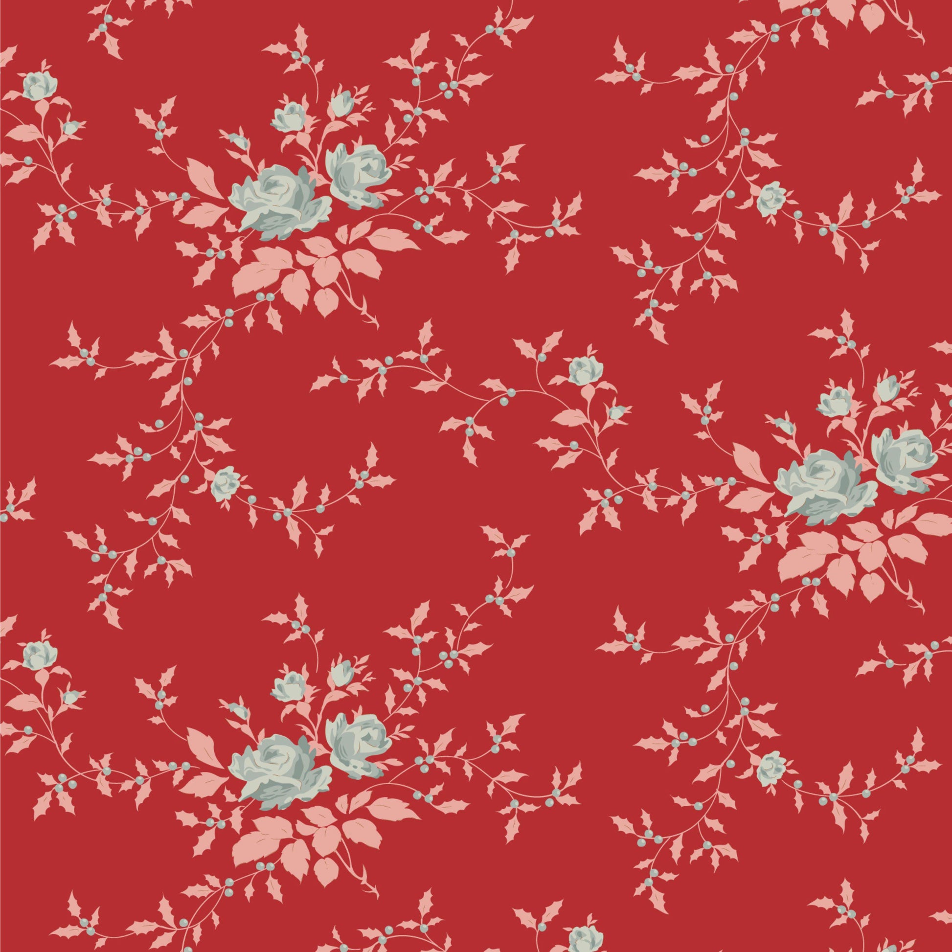 Noel Red Blender Merry Little Christmas Tilda Fabric Tone Finnanger Fabric Fetish