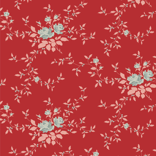 Noel Red Blender Merry Little Christmas Tilda Fabric Tone Finnanger Fabric Fetish