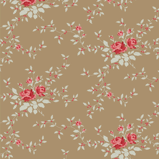 Noel Taupe Blender Merry Little Christmas Tilda Fabric Tone Finnanger Fabric Fetish