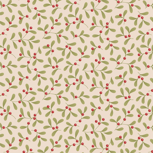 Mistletoe Cream - Merry Little Christmas - Tilda Fabric - Tone Finnanger