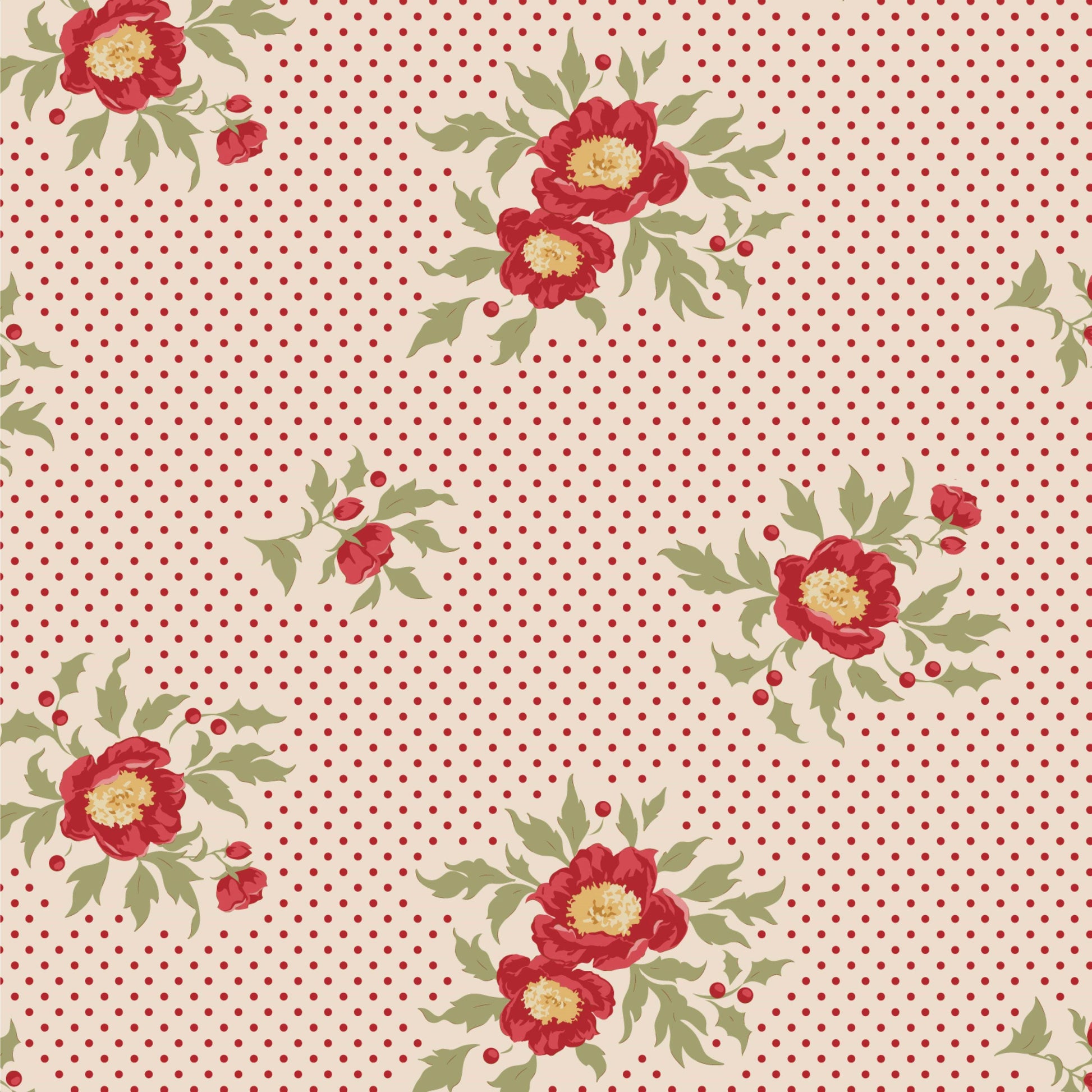 Joy Cream Merry Little Christmas Tilda Fabric Tone Finnanger Fabric Fetish