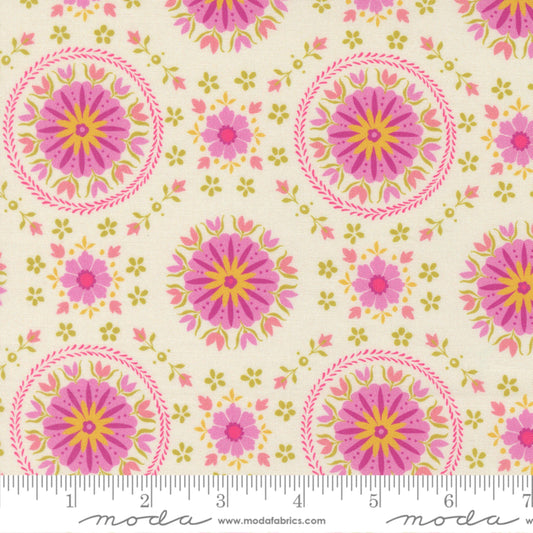 Mandala Cream Parlor Crystal Manning Moda Fabric Fetish