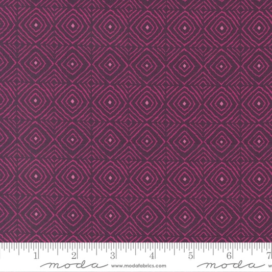 Diamonds Plum Parlor Crystal Manning Moda Fabric Fetish
