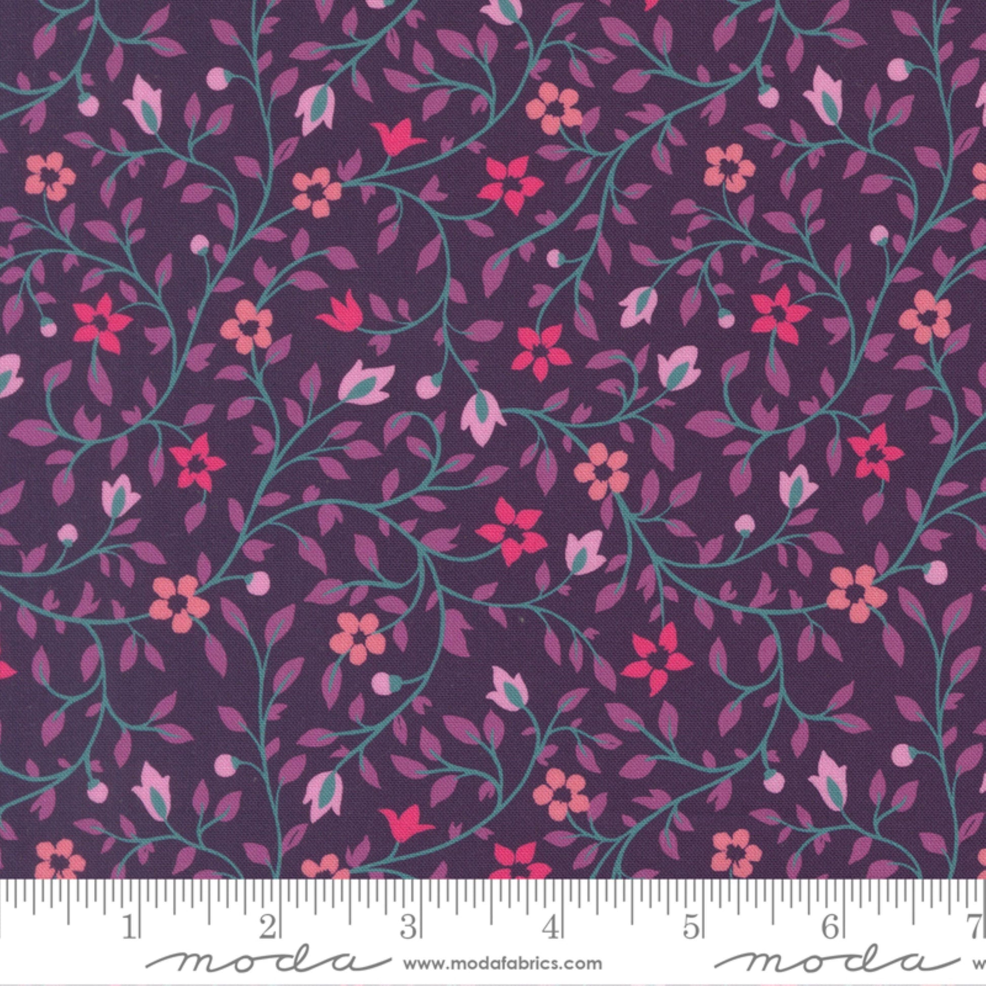 Serenity Plum Parlor Crystal Manning Moda Fabric Fetish