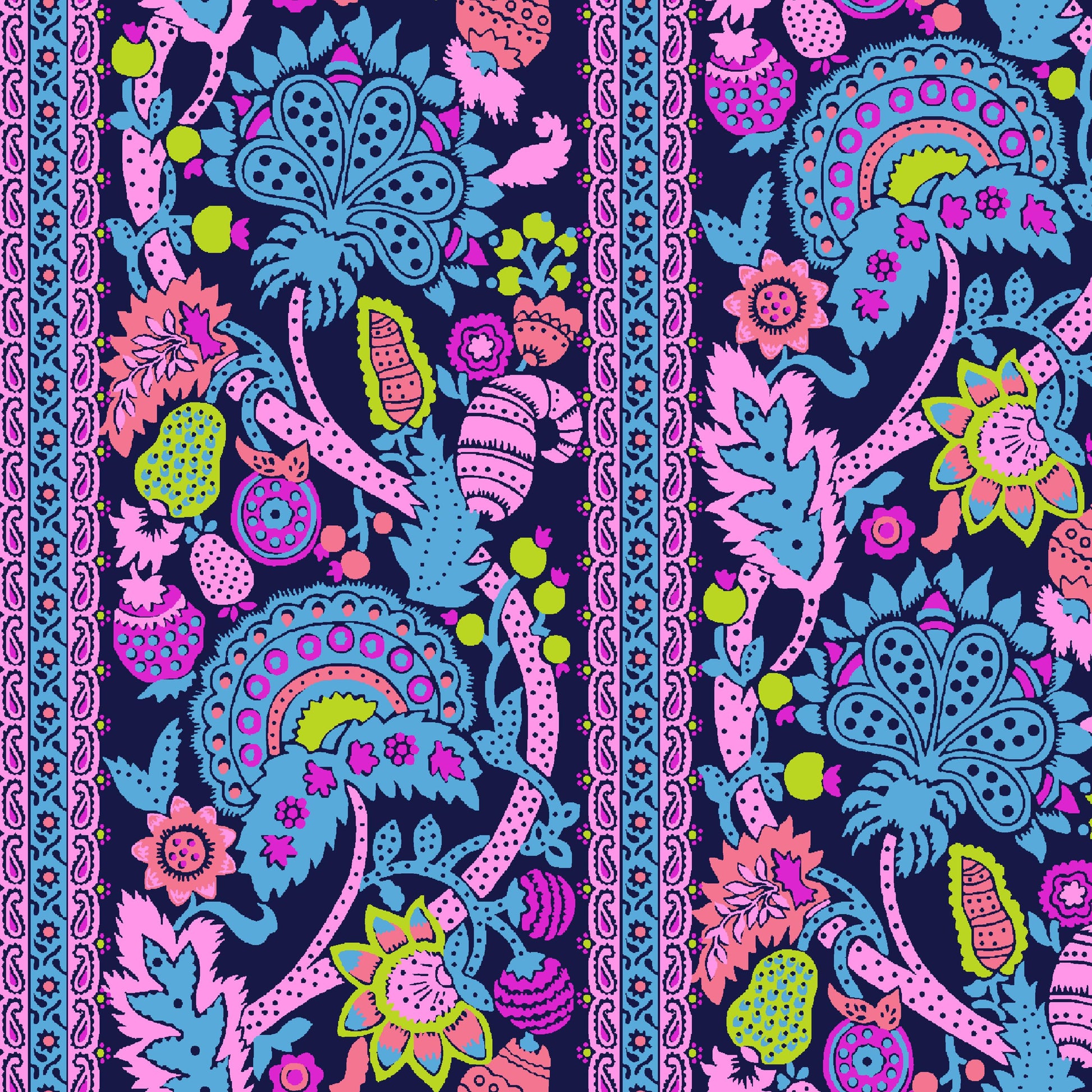 Pauline Midnight Sweet Talk Jennifer Paganelli Windham Fabrics Fabric Fetish