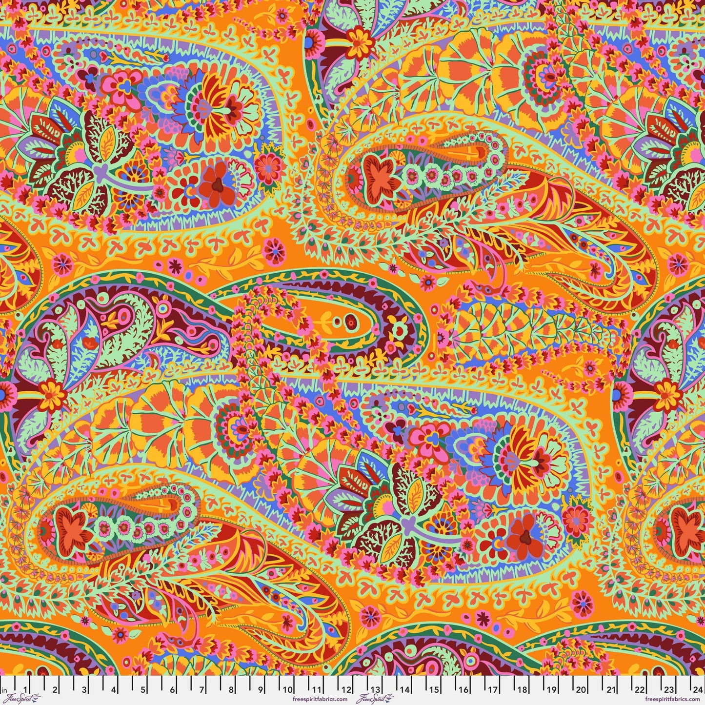 Paisley Jungle Tangerine - Classics - Kaffe Fassett Collective