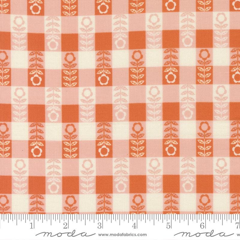 Flower Plaid Petal Night Owl Gingiber Moda Fabric Fetish