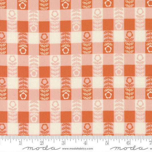 Flower Plaid Petal Night Owl Gingiber Moda Fabric Fetish