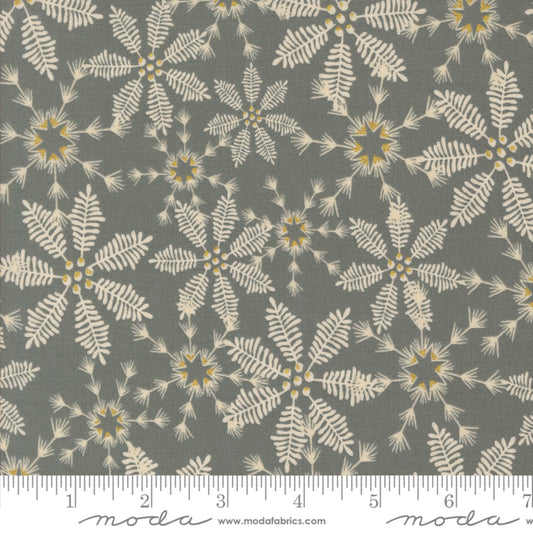 Snowy Lace Fog GOLD METALLIC Old World Yuletide Fancy That Design House Moda Fabric Fetish