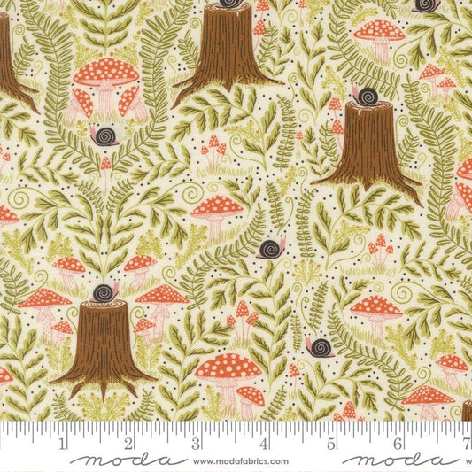 Mushroom Landscape Cloud Night Owl Gingiber Moda Fabric Fetish
