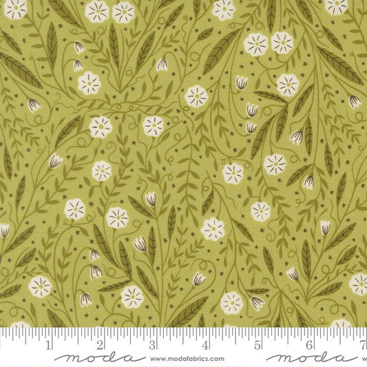 Woodland Floral Leaf Night Owl Gingiber Moda Fabric Fetish