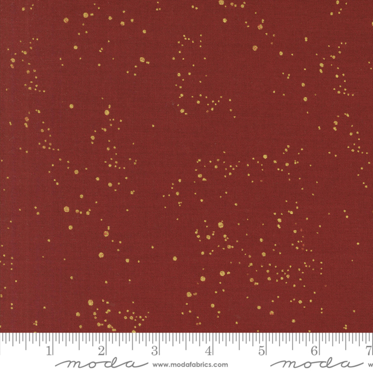 Speckled Sky Crimson Blender GOLD METALLIC Old World Yuletide Fancy That Design House Moda Fabric Fetish