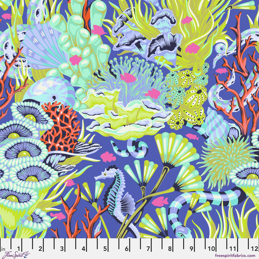 Reef What You Sew Marine Floral Reef Tula Pink Freespirit Fabrics Fabric Fetish