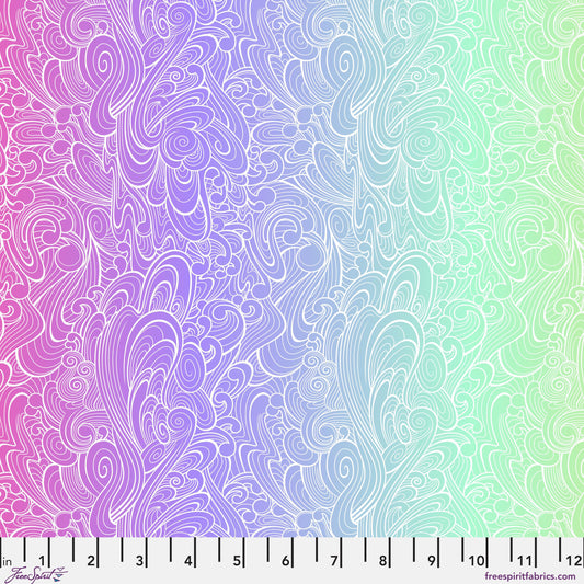 Riptide Deep Dive Floral Reef Tula Pink Freespirit Fabrics Fabric Fetish