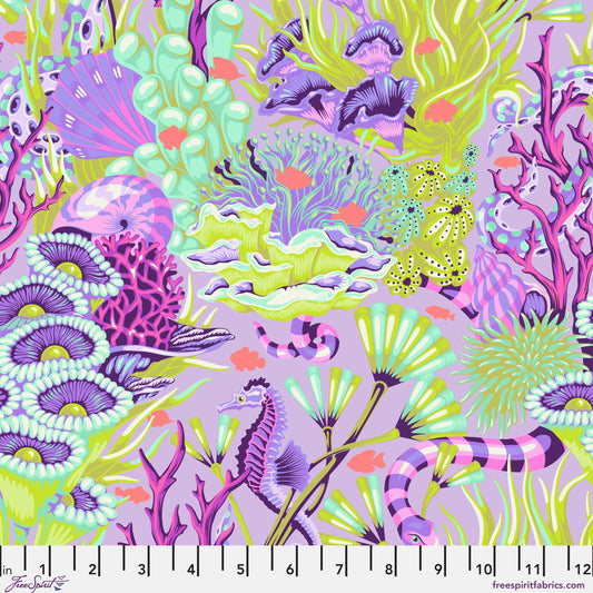 Reef What You Sew Ultraviolet Floral Reef Tula Pink Freespirit Fabrics Fabric Fetish