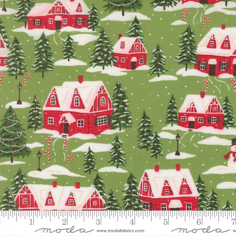 Cardinals Village Mistletoe Holiday Cheer Stacy Iest Hsu Moda Fabric Fetish