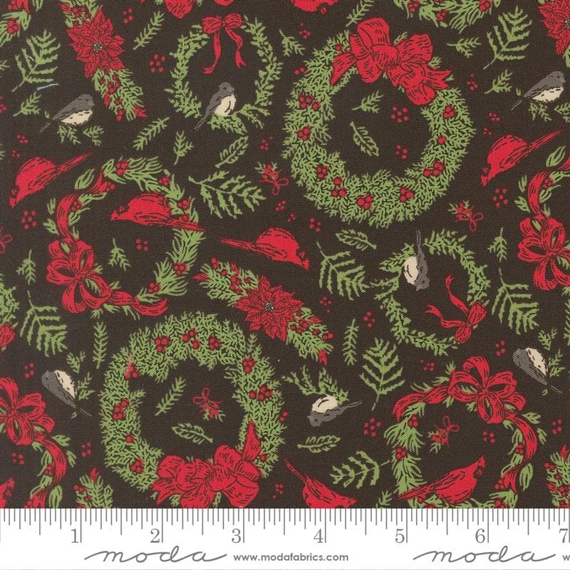 Deck the Halls Midnight Holiday Cheer Stacy Iest Hsu Moda Fabric Fetish