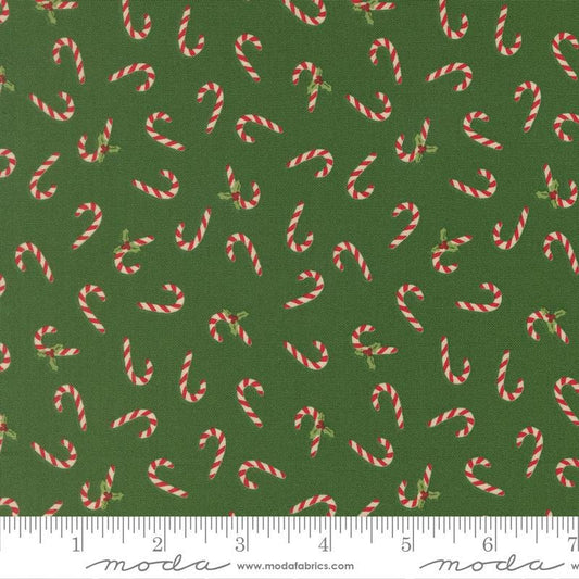 Candy Cane Toss Evergreen Holiday Cheer Stacy Iest Hsu Moda Fabric Fetish