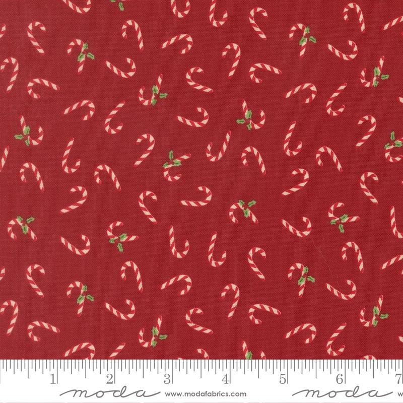 Candy Cane Toss Cardinal Holiday Cheer Stacy Iest Hsu Moda Fabric Fetish