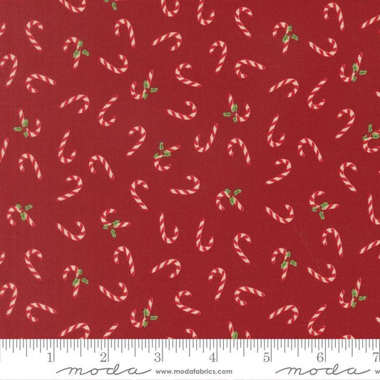 Candy Cane Toss Cardinal Holiday Cheer Stacy Iest Hsu Moda Fabric Fetish