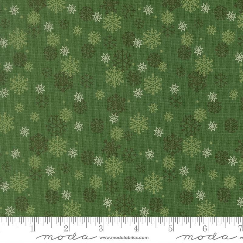 Snow Flurry Evergreen Holiday Cheer Stacy Iest Hsu Moda Fabric Fetish