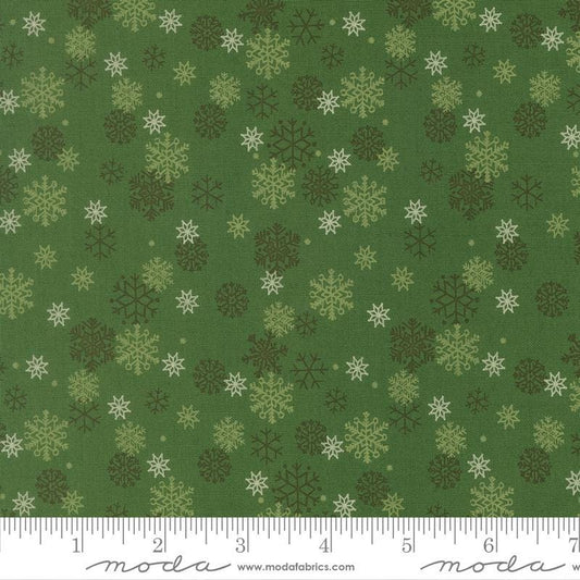 Snow Flurry Evergreen Holiday Cheer Stacy Iest Hsu Moda Fabric Fetish