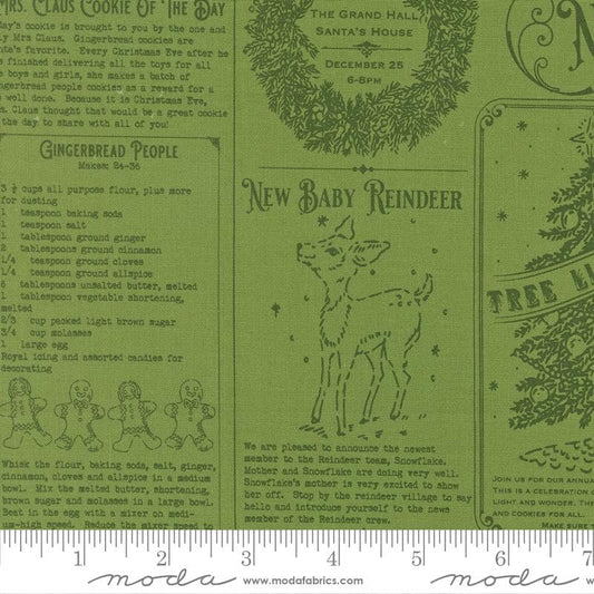 North Pole News Mistletoe Holiday Cheer Stacy Iest Hsu Moda Fabric Fetish